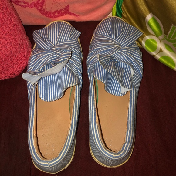a•new•day Super Sailor Chic Striped&Ruffled Shoes - Picture 3 of 16